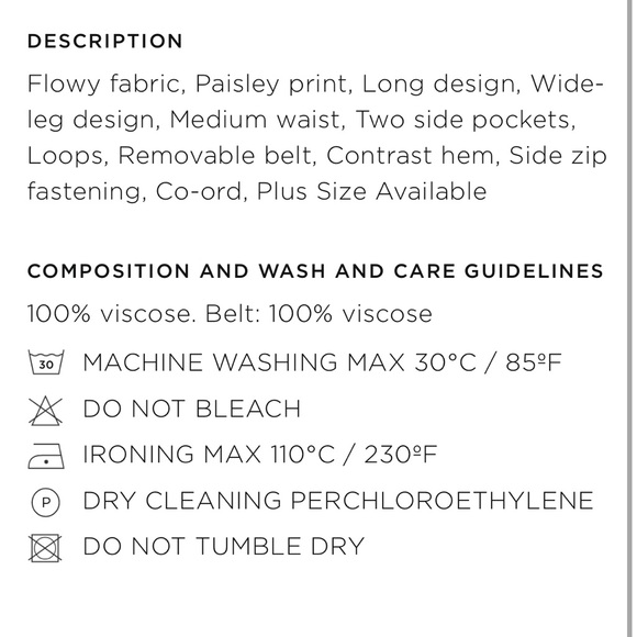 Mango Paisley Print Pants NWT - Picture 4 of 4